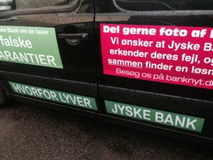 Mail til MUG@jyskebank.dk Det er nu dejligt at vide at :-) jyske bank overholder alle regler og love.