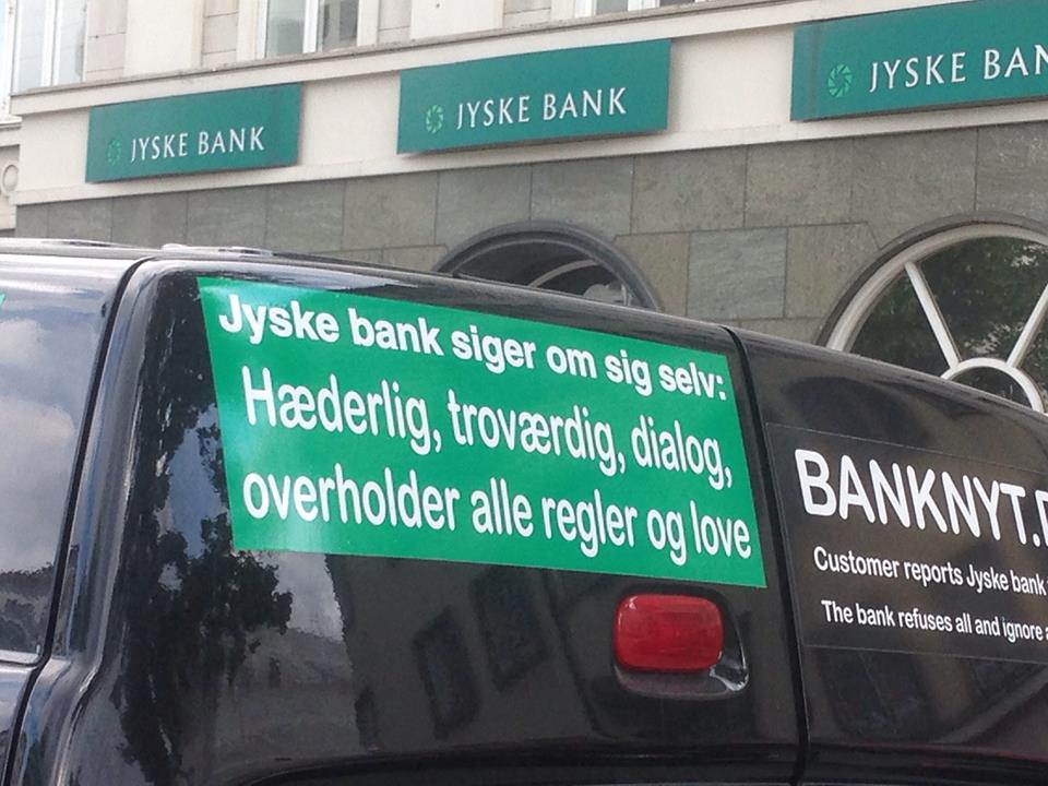 Mail til MUG@jyskebank.dk Det er nu dejligt at vide at :-) jyske bank overholder alle regler og love.
