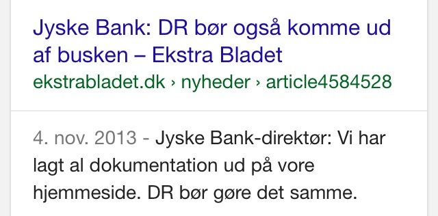 Mail til MUG@jyskebank.dk Det er nu dejligt at vide at :-) jyske bank overholder alle regler og love.